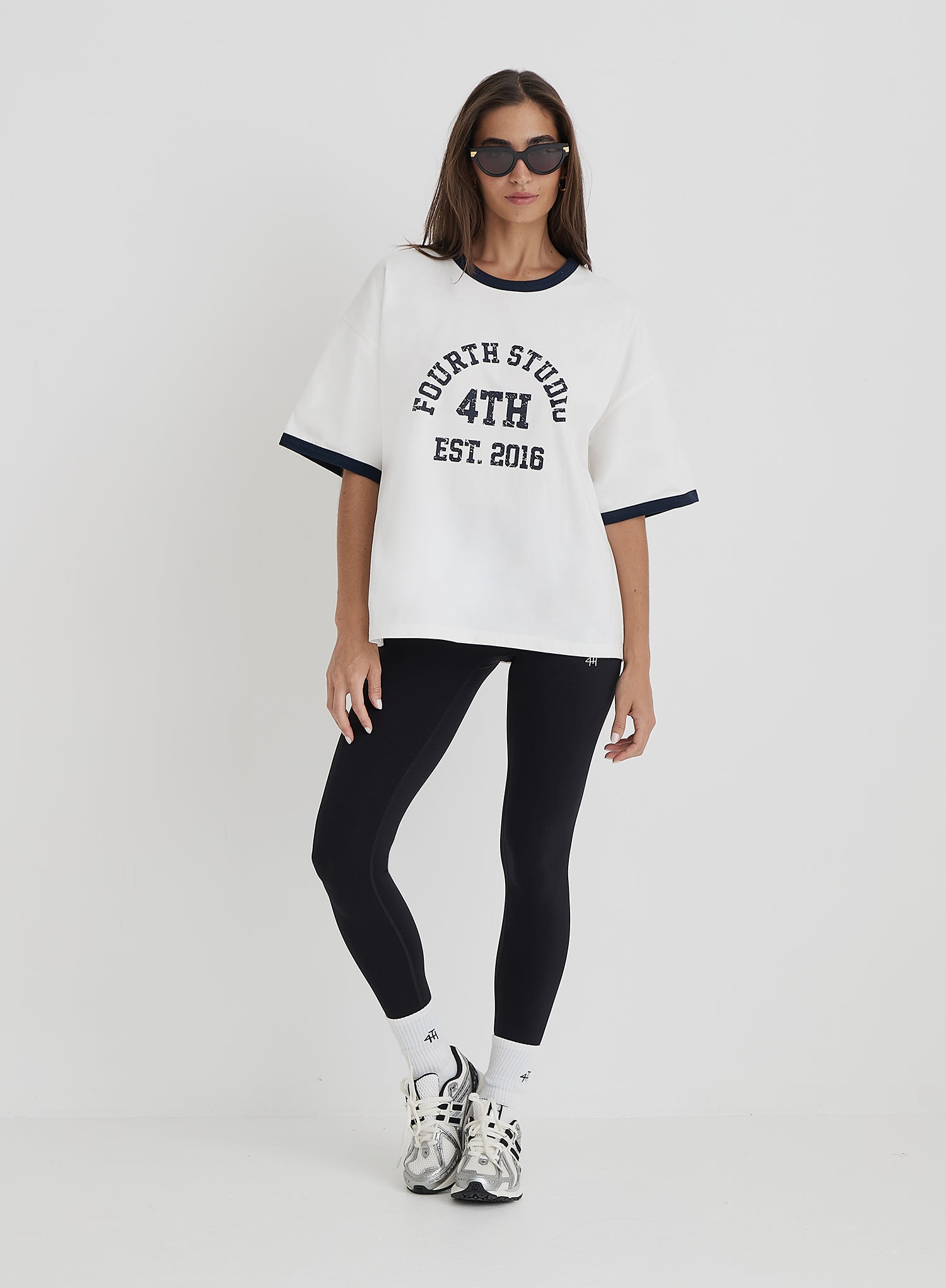 Cream Oversized Distressed Slogan T-Shirt
